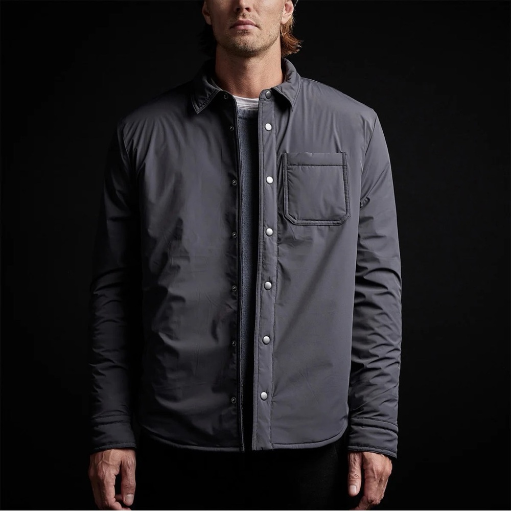 JAMES PERSE YOSEMITE PLAID LINED PERFORMANCE JACKET CARBON SIZE 1/S